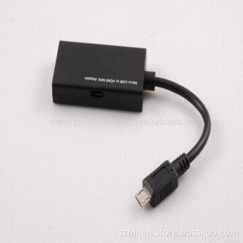 Micro USB to HDMI MHL Adapter, 1,280 x 720P Supports Maximum Resolution